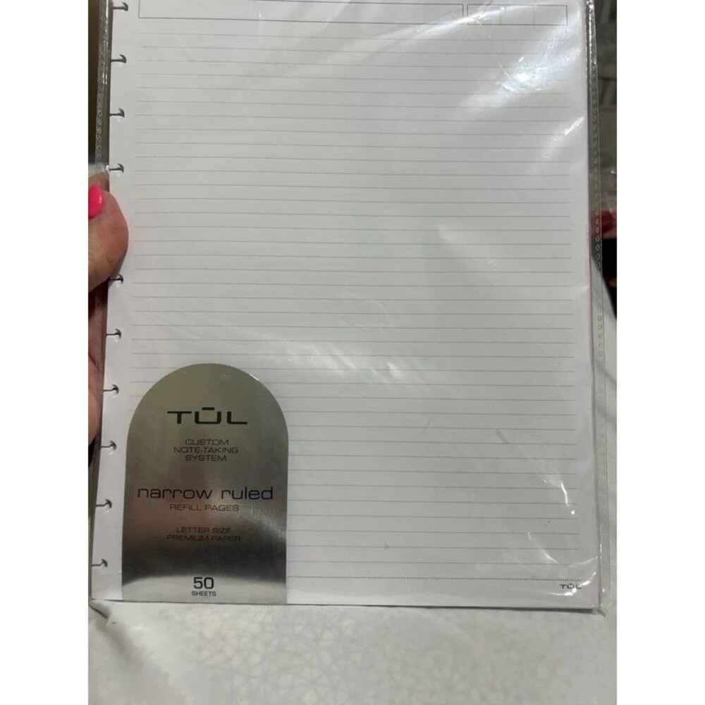 TUL Custom Note-Taking System Narrow Ruled Refill Pages